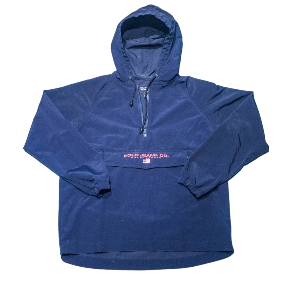 Vintage Polo Jeans Co. Hooded Windbreaker